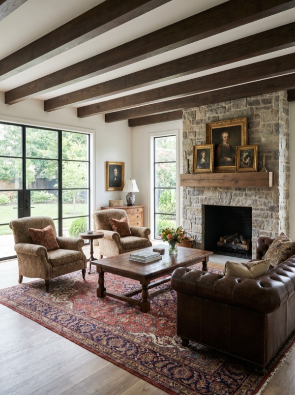 Traditional interior design style — example room rendered by StylefyRoom